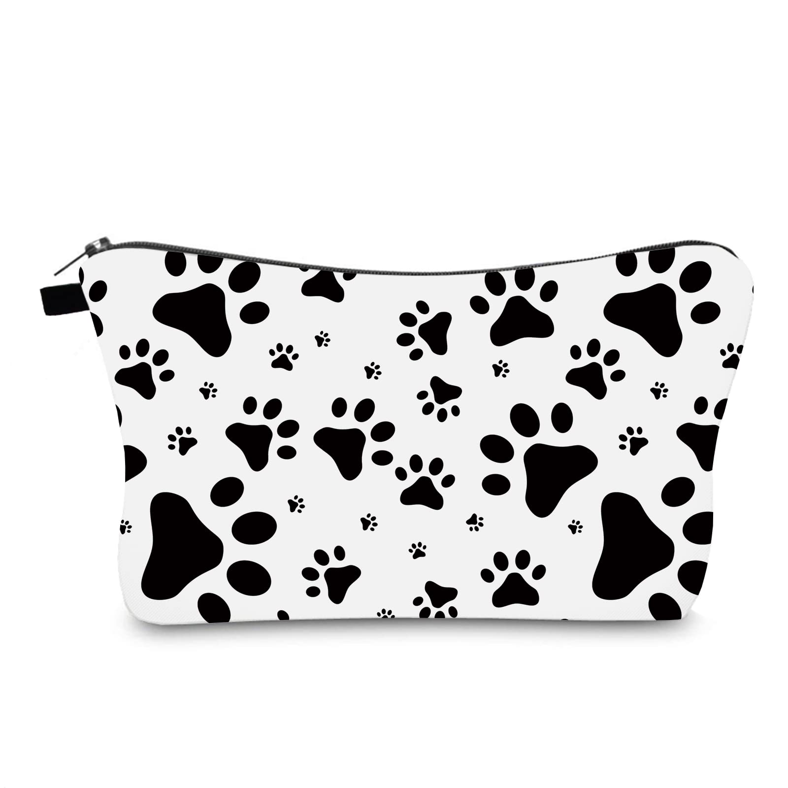 Small Travel Makeup Bag with Paw Print - Portable Cosmetic Organizer for Women | Perfect for Toiletries, Gifts & On-the-Go Beauty Essentials