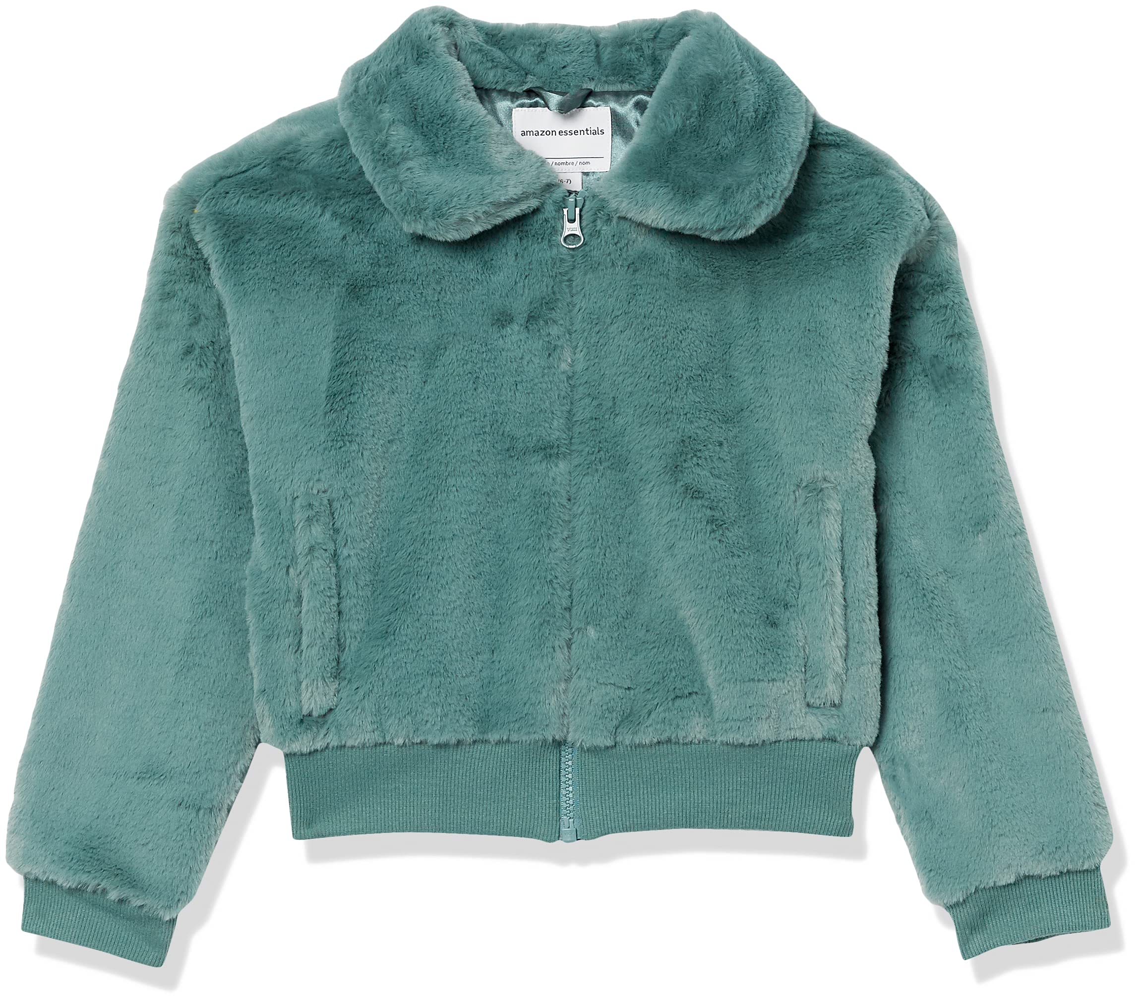 Amazon Essentials Girls & Toddlers' Faux Fur Jacket - Soft Winter Coat for Kids - Perfect for School, Playdates & Outdoor Adventures