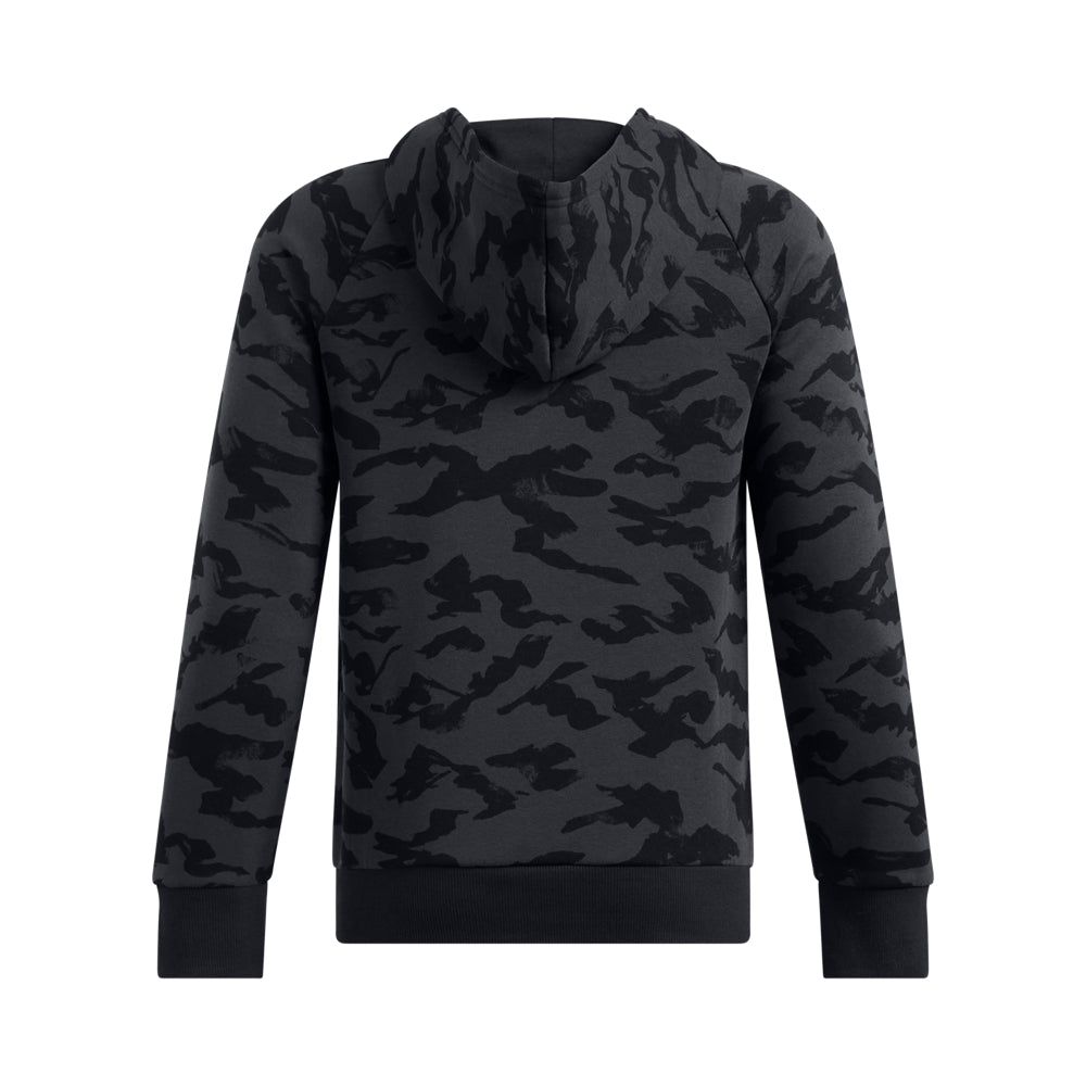 Under Armour Youth Rival Fleece Print Hoodie for Boys - Warm & Comfortable Pullover for School, Sports & Outdoor Activities