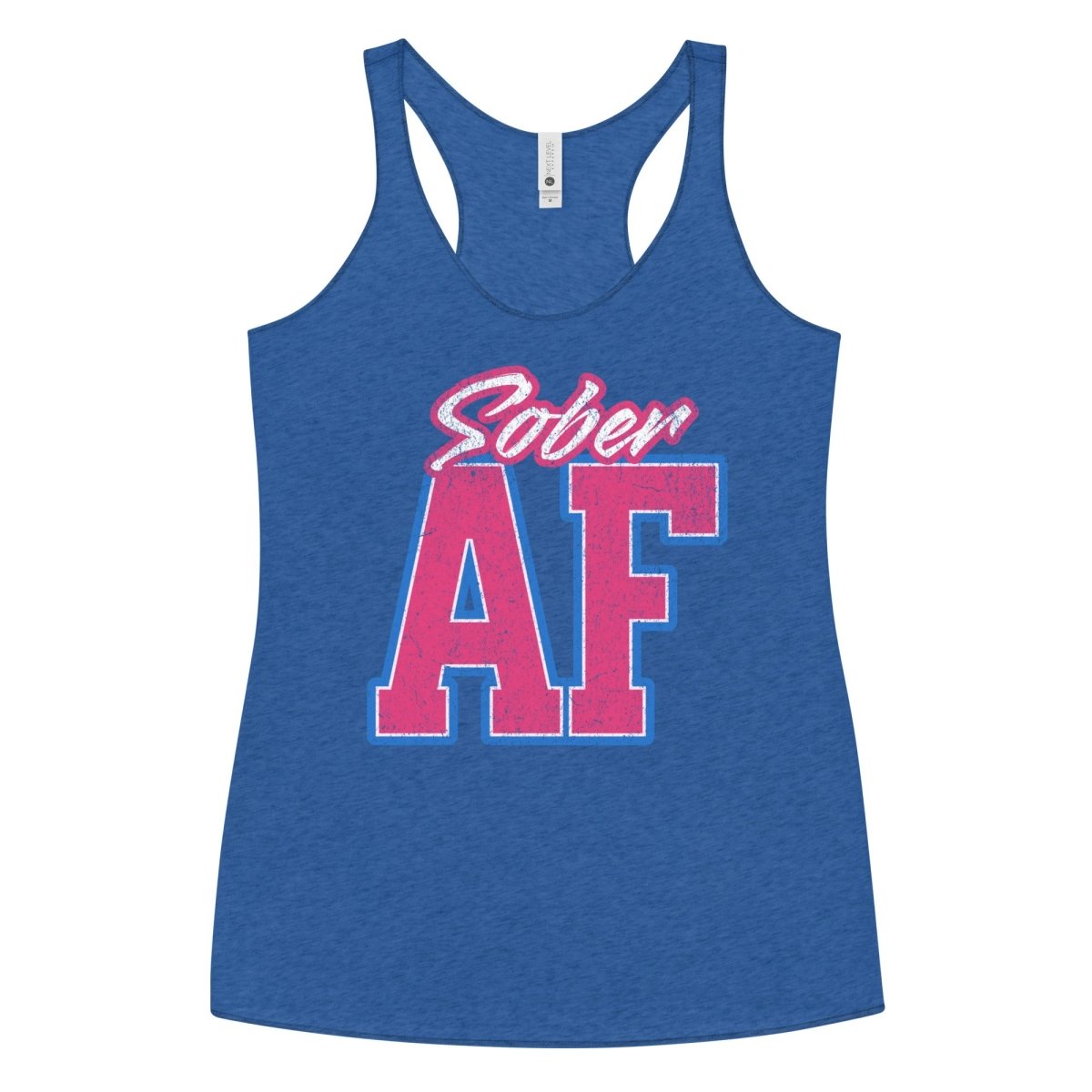 Sober AF Women's Racerback Tank Top - Comfortable Workout Shirt for Yoga, Running & Gym - Breathable Athletic Wear for Fitness & Casual Style