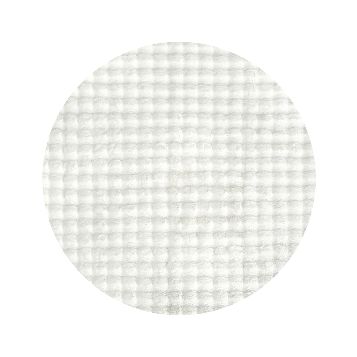 Soft Washable Round Area Rug - Non-Slip Bubble Design for Living Room, Bedroom & Nursery - Machine Washable Home Decor
