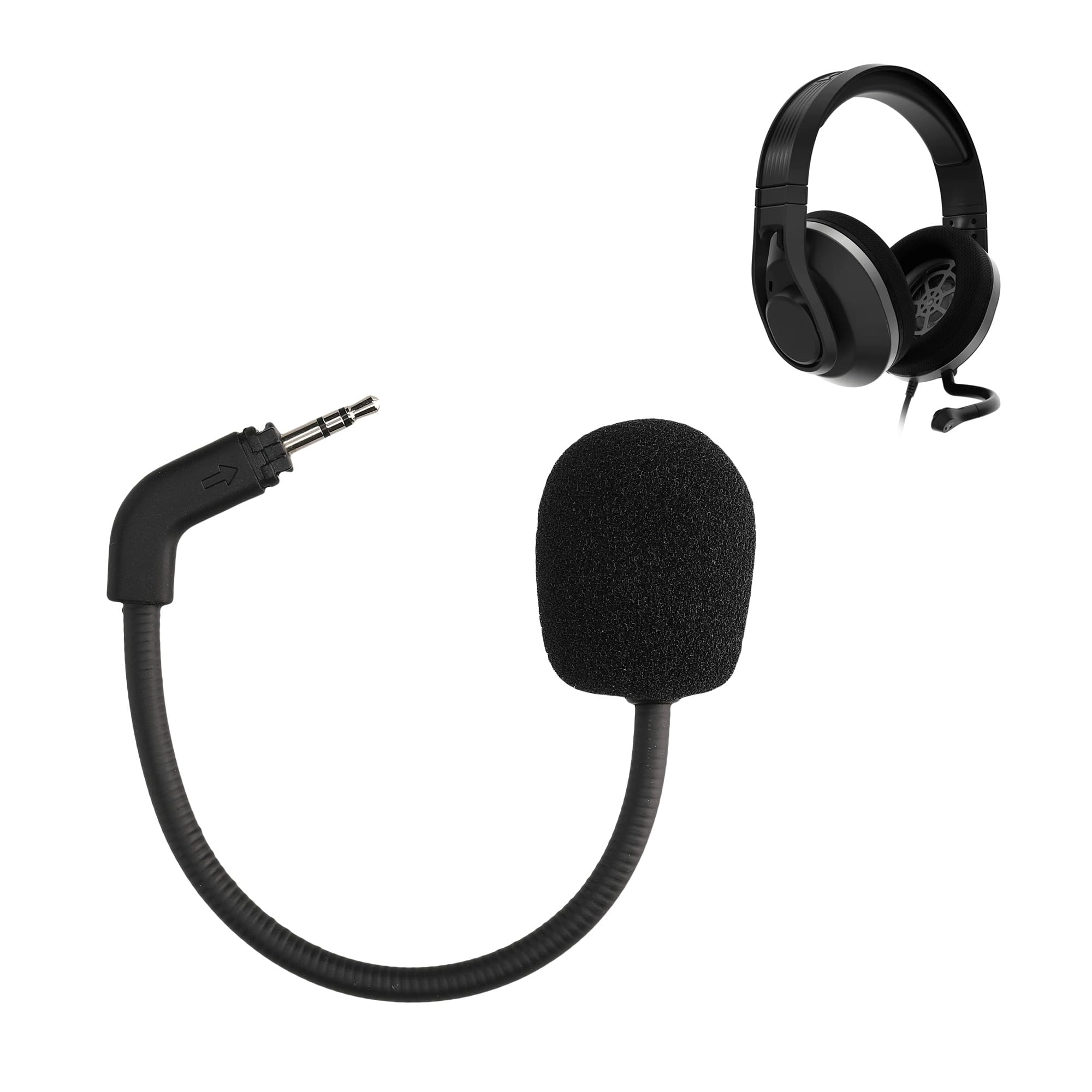 kwmobile Replacement Microphone for TurtleBeach Recon 500 Gaming Headset - 3.5mm Jack Cable - Black - Perfect for Online Gaming, Streaming & Voice Chat