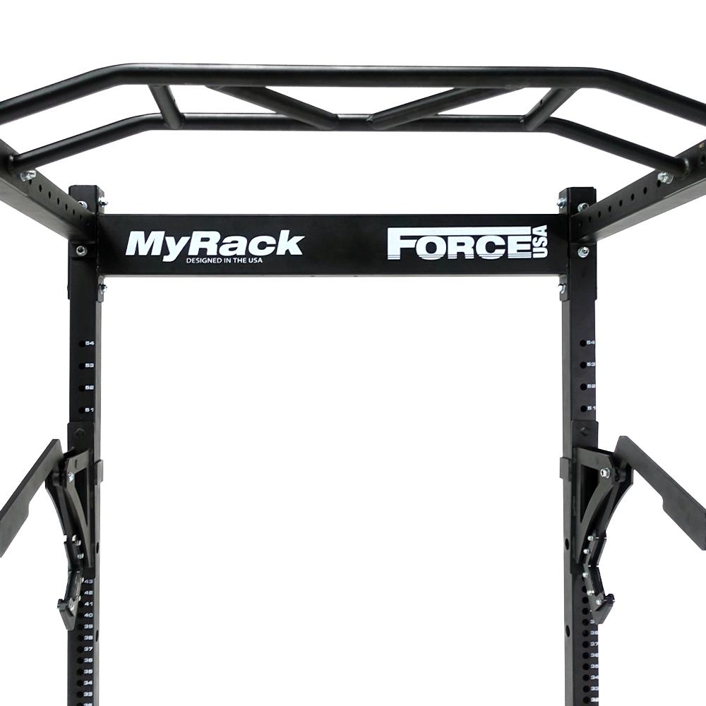 Force USA MyRack Chin Up Bar - Adjustable Power Rack Attachment for Home Gym Strength Training - Perfect for Pull-Ups, Chin-Ups & Bodyweight Exercises