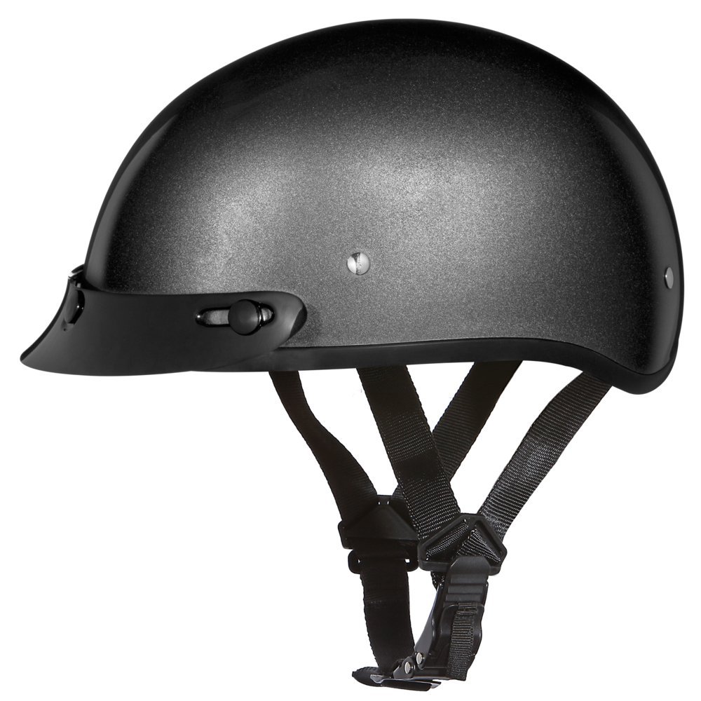 Daytona Helmets Half Skull Cap Motorcycle Helmet - DOT Approved [Graphics] for Men & Women - Lightweight & Ventilated for Summer Riding - Perfect for Cruiser, Chopper & Street Bikes