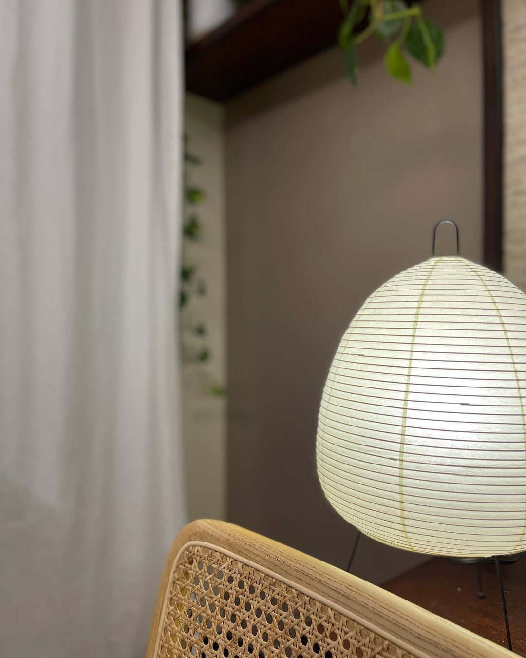 Akari Table Lamp - Modern Japanese Paper Light for Living Room, Bedroom & Office - Soft Ambient Lighting for Home Decor & Relaxation