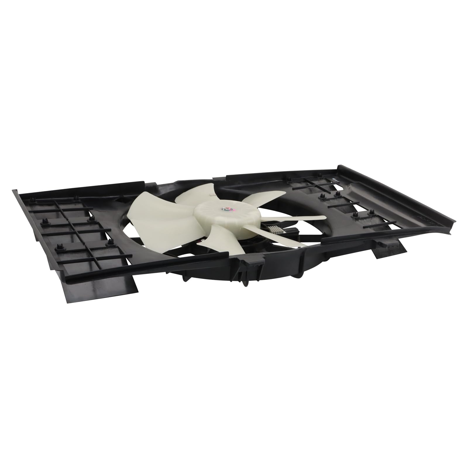 TRQ Radiator Cooling Fan Assembly Compatible with 2000-2001 Dodge Neon Plymouth CH3115107 - High Performance Cooling System Replacement - Perfect for Overheating Prevention & Engine Protection