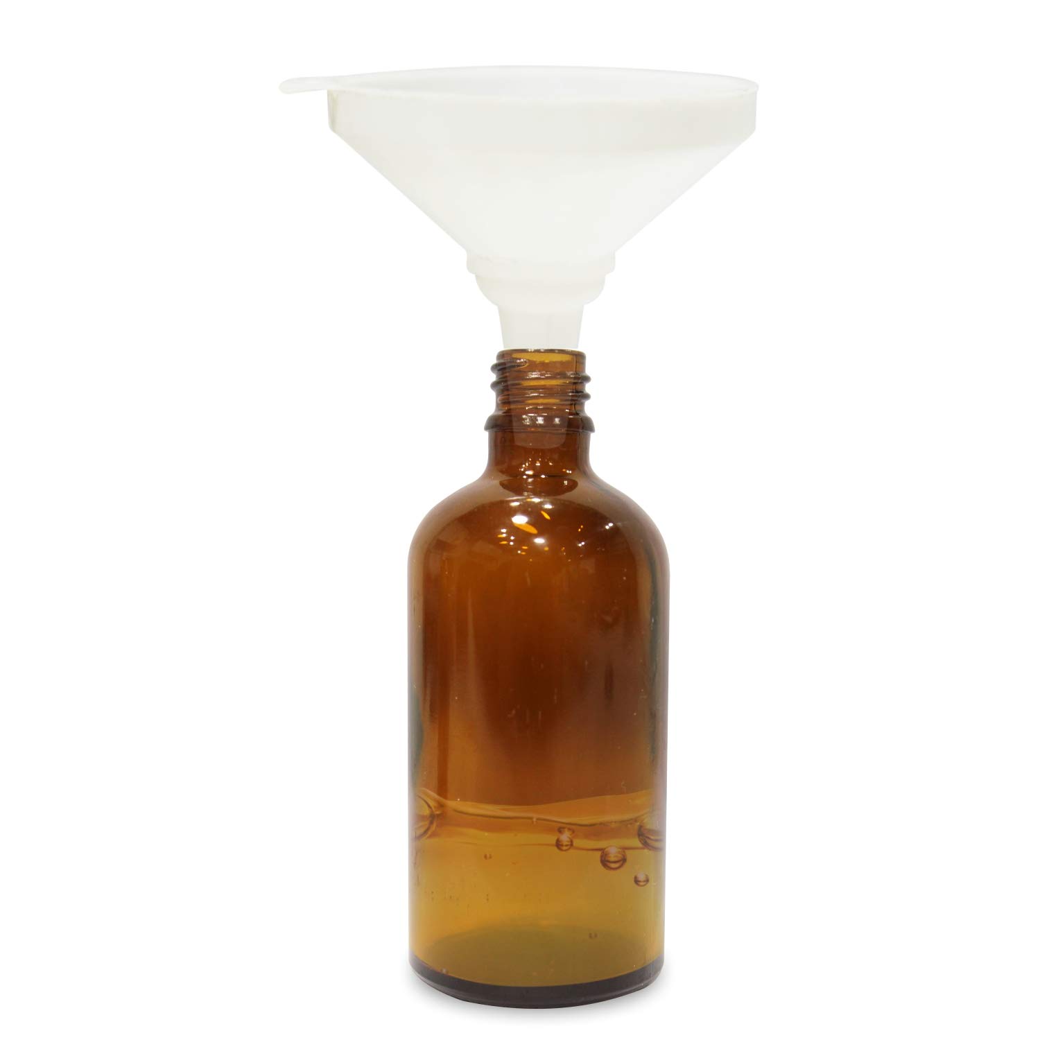 Premium 4 oz Glass Amber Bottles with Golden Dropper & Funnel (2-Pack) - Essential Oil Storage, DIY Beauty Recipes & Travel-Sized Containers
