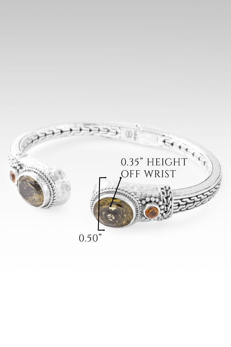 Always Treasured Tip to Tip Bracelet™ in Olive Quartz & Citrine - Elegant Beaded Stretch Bracelet for Women, Boho Chic Jewelry Gift for Her, Perfect for Everyday Wear & Special Occasions