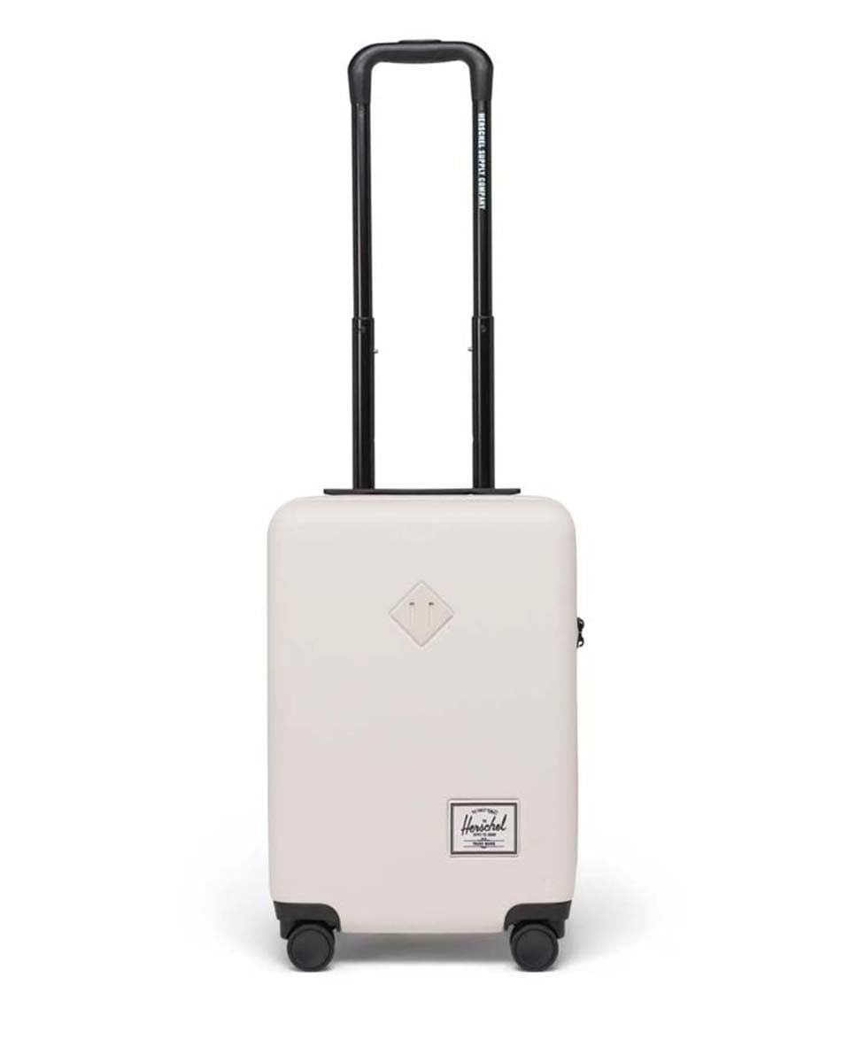 Herschel Heritage Hardshell Carry On Luggage - Lightweight Durable Suitcase with Spinner Wheels for Travel | Perfect for Business Trips & Weekend Getaways (Moonbeam)