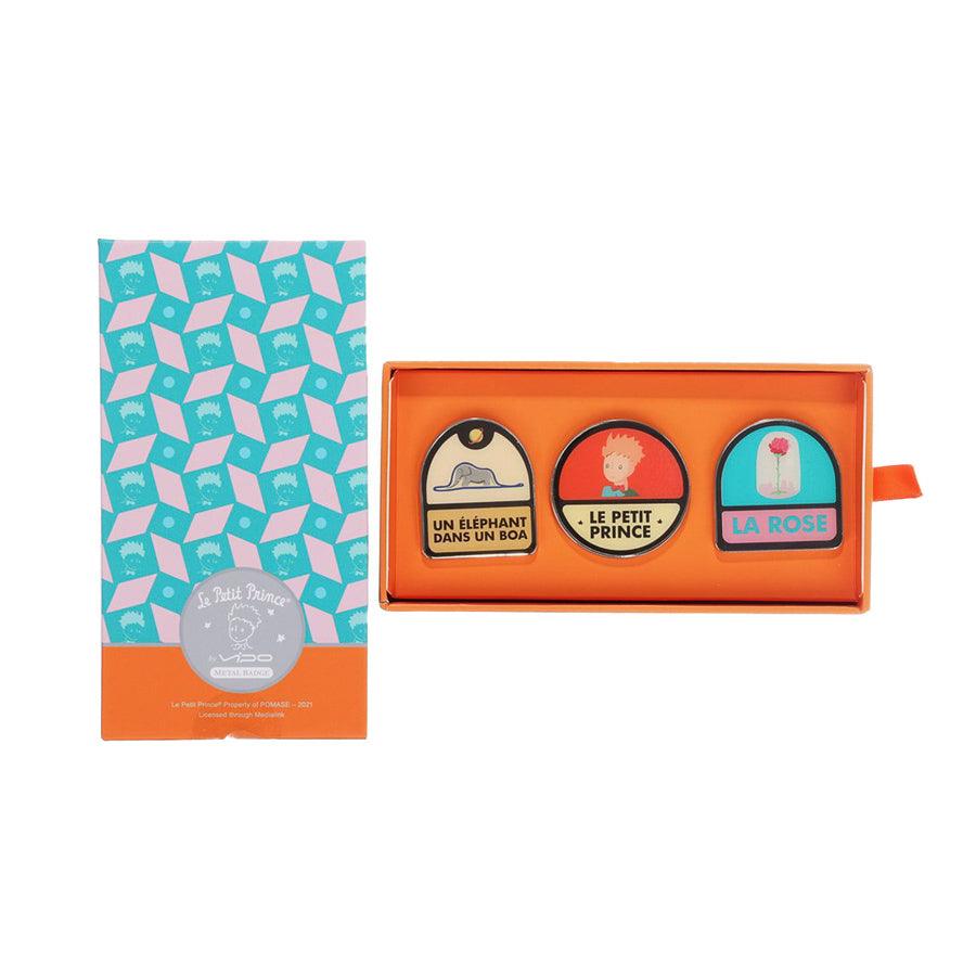 The Little Prince Badge Set (3 pcs) - Enamel Pin Collection for Backpacks, Jackets & Gifts - Inspired by Saint-Exupéry's Classic Novel