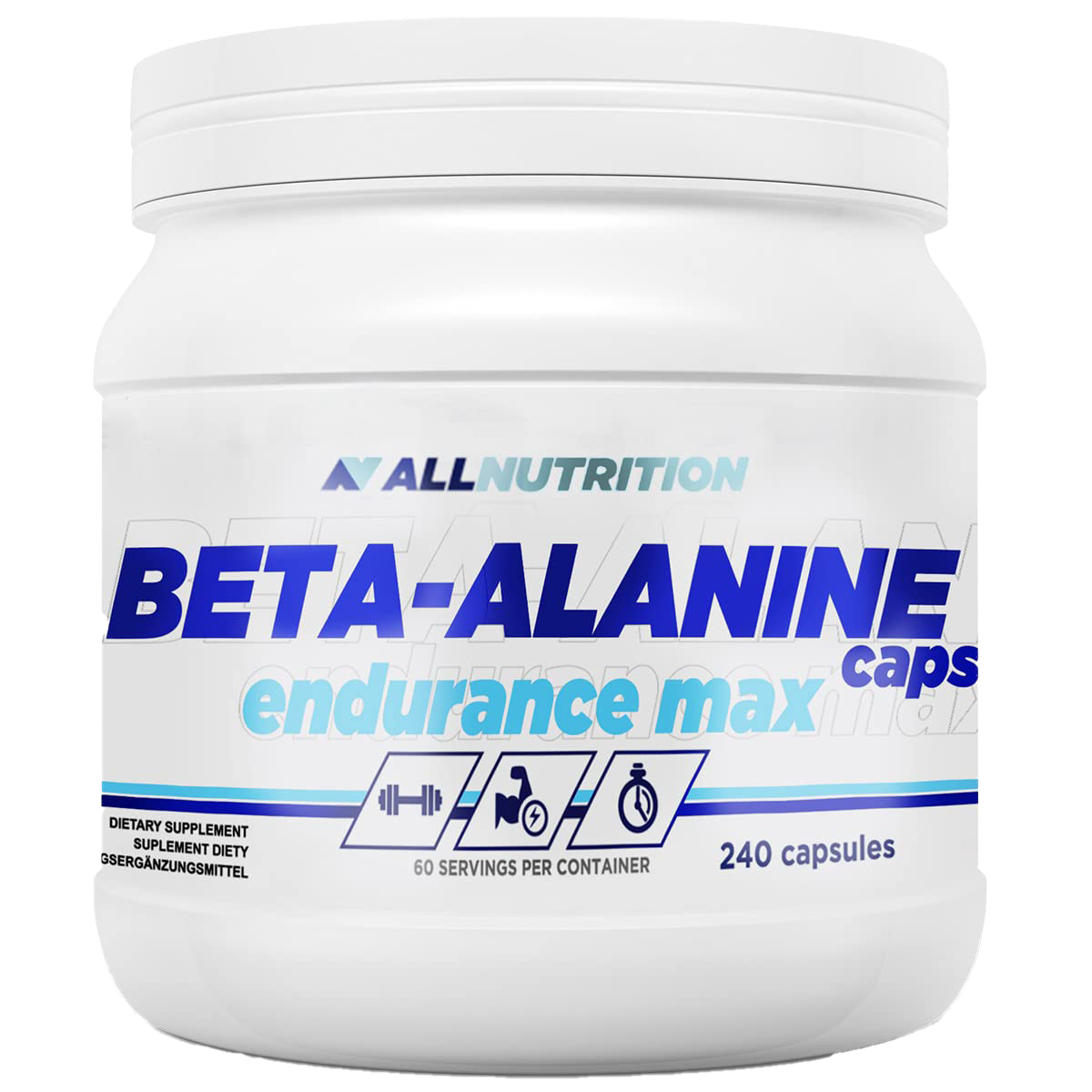 Allnutrition Beta Alanine Endurance Max 240 Capsules - Premium Workout Supplement for Athletes & Bodybuilders - Boost Stamina & Performance in Gym Training & Sports