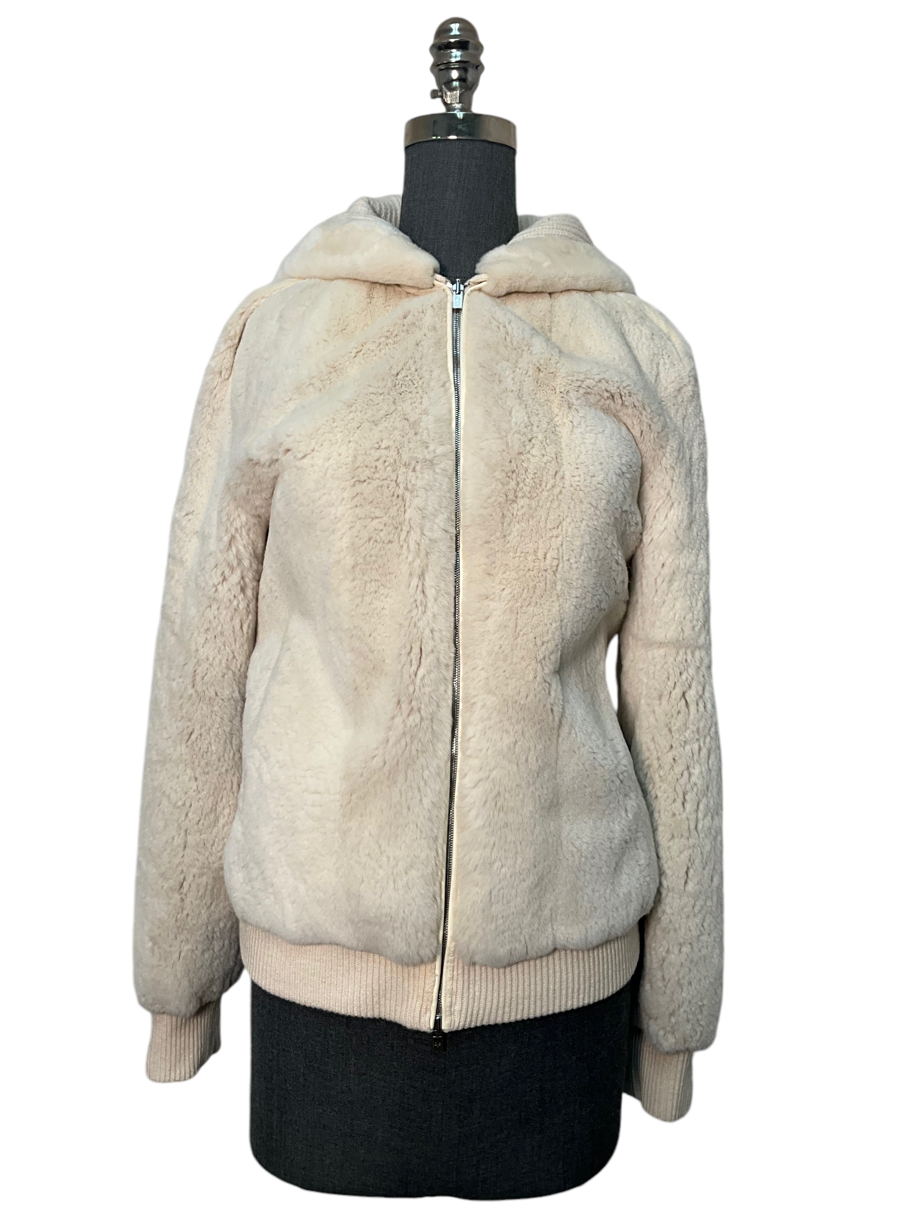 LORO PIANA Baby Cashmere Mink Fur Reversible Bomber Jacket for Men - Size M - New With Tags - Luxury Winter Coat for Travel & Outdoor Activities