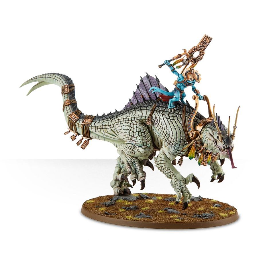 Age of Sigmar Seraphon: Carnosaur (Saurus Scar Veteran on Carnosaur) - Warhammer Fantasy Battle Miniature for Tabletop Gaming & Collectors