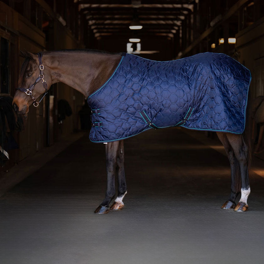 TuffRider Comfy Standard Neck Medium Weight Stable Blanket 420D 150GSM - Durable Horse Blanket for Winter & Stable Use