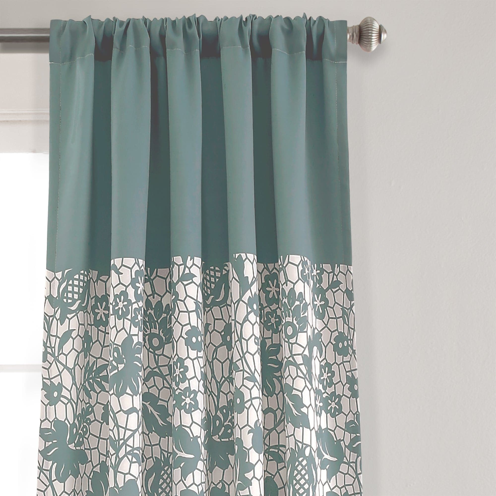 Blackout Curtains for Living Room & Bedroom - Estate Garden Print Window Drapes with Room Darkening & Thermal Insulation - Perfect for Home Decor, Privacy & Light Control