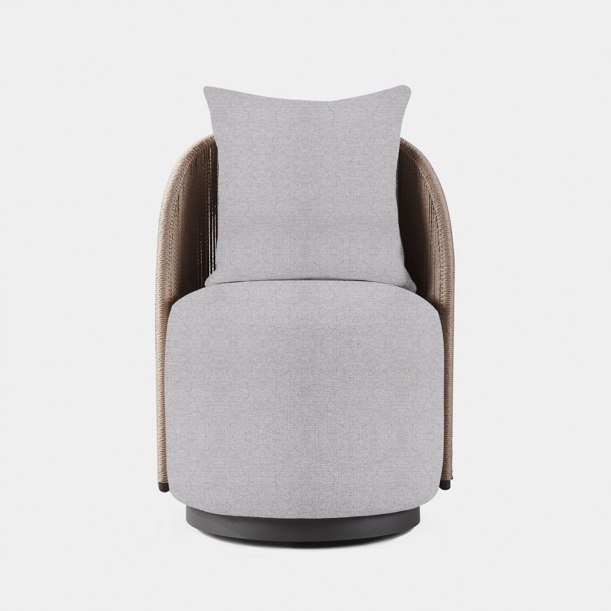 Milan Swivel Dining Chair - Modern Upholstered Kitchen Counter Stool with 360° Rotation - Perfect for Dining Room, Kitchen Island, Bar & Breakfast Nook