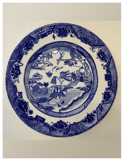 Grayson Perry Willow Pattern Plate - Vintage Ceramic Dinner Plate for Collectors & Home Decor | Perfect for Dining, Display & Gifts