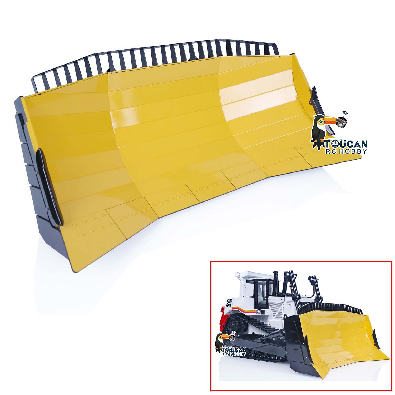 1/14 JDMODEL Metal Dozer Blades for JDM 98 RC Hydraulic Bulldozer - US Stock Remote Control Car Spare Parts & DIY Accessories - Perfect for RC Construction Vehicle Enthusiasts and Model Collectors
