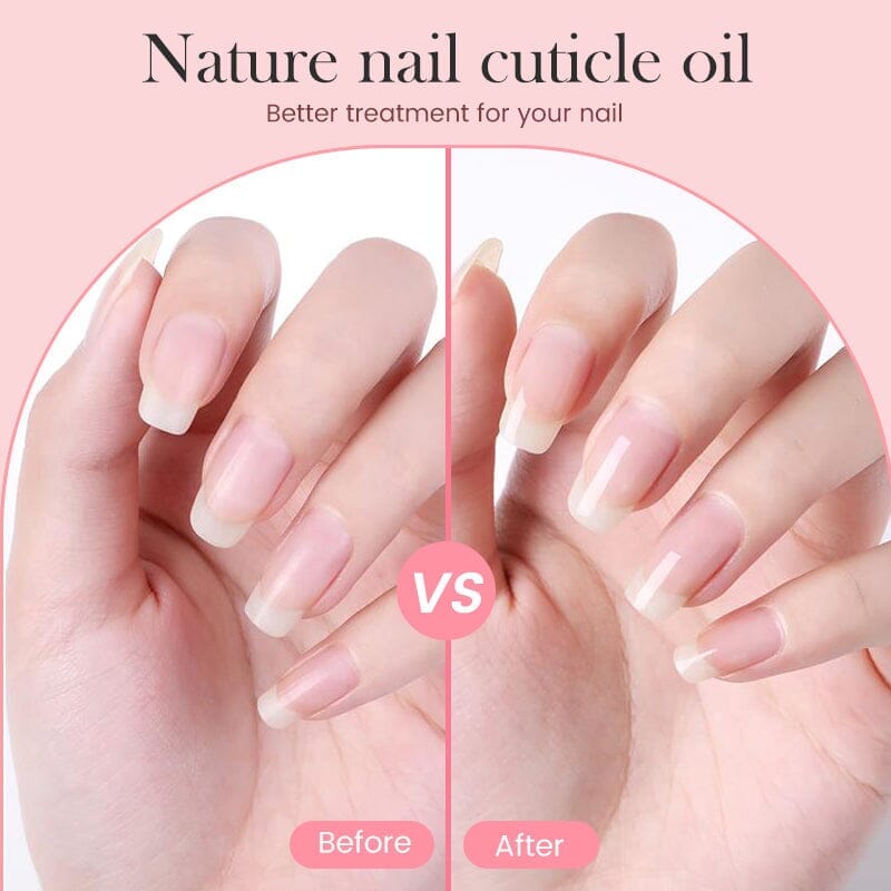 Natural Cuticle Oil for Nails - Peach Scented 5ml - Hydrates & Strengthens Nails - Perfect for Manicures & Dry Cuticle Care