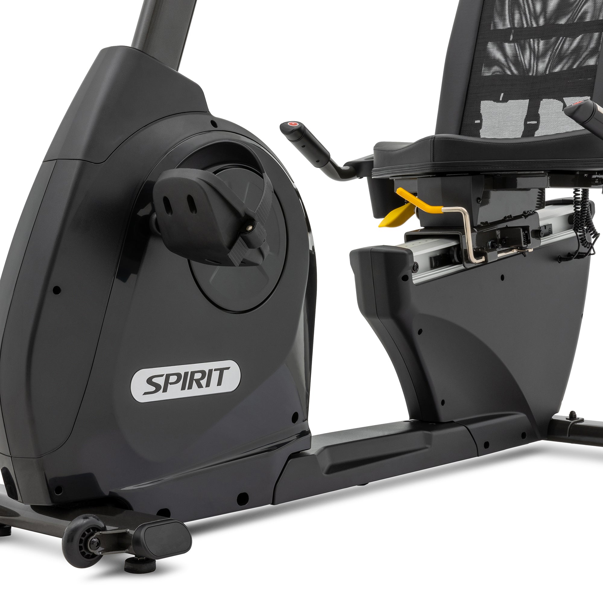 Spirit XBR95 Recumbent Exercise Bike for Home Gym - Low Impact Cardio Workout Machine for Seniors & Physical Therapy - Compact Indoor Cycling Bike with Adjustable Seat & LCD Display