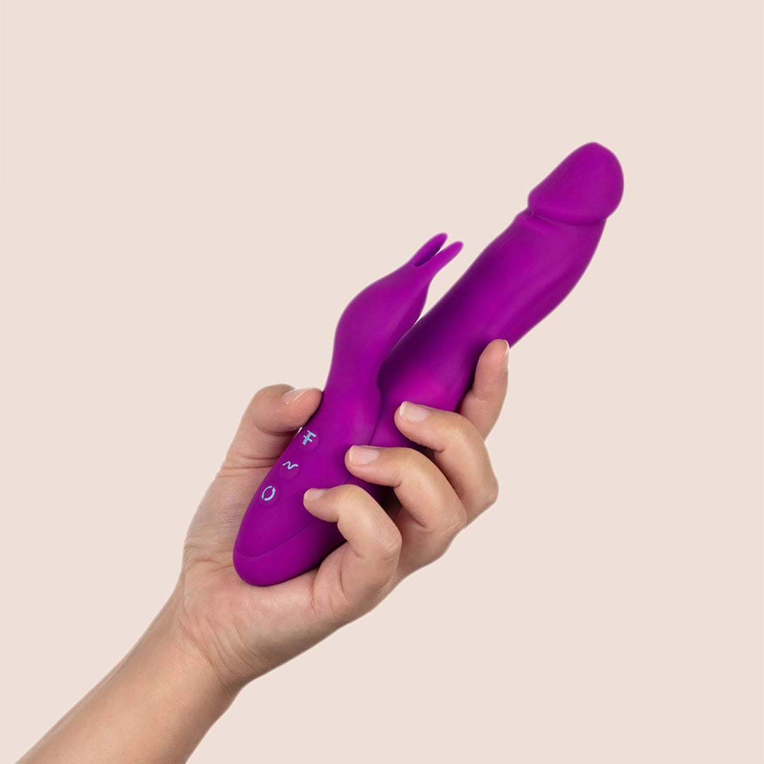 Femme Funn Booster Rabbit Vibrator - 360° Rotating G-Spot Stimulator with Powerful Boost Button | Perfect for Solo Play & Couples Intimacy