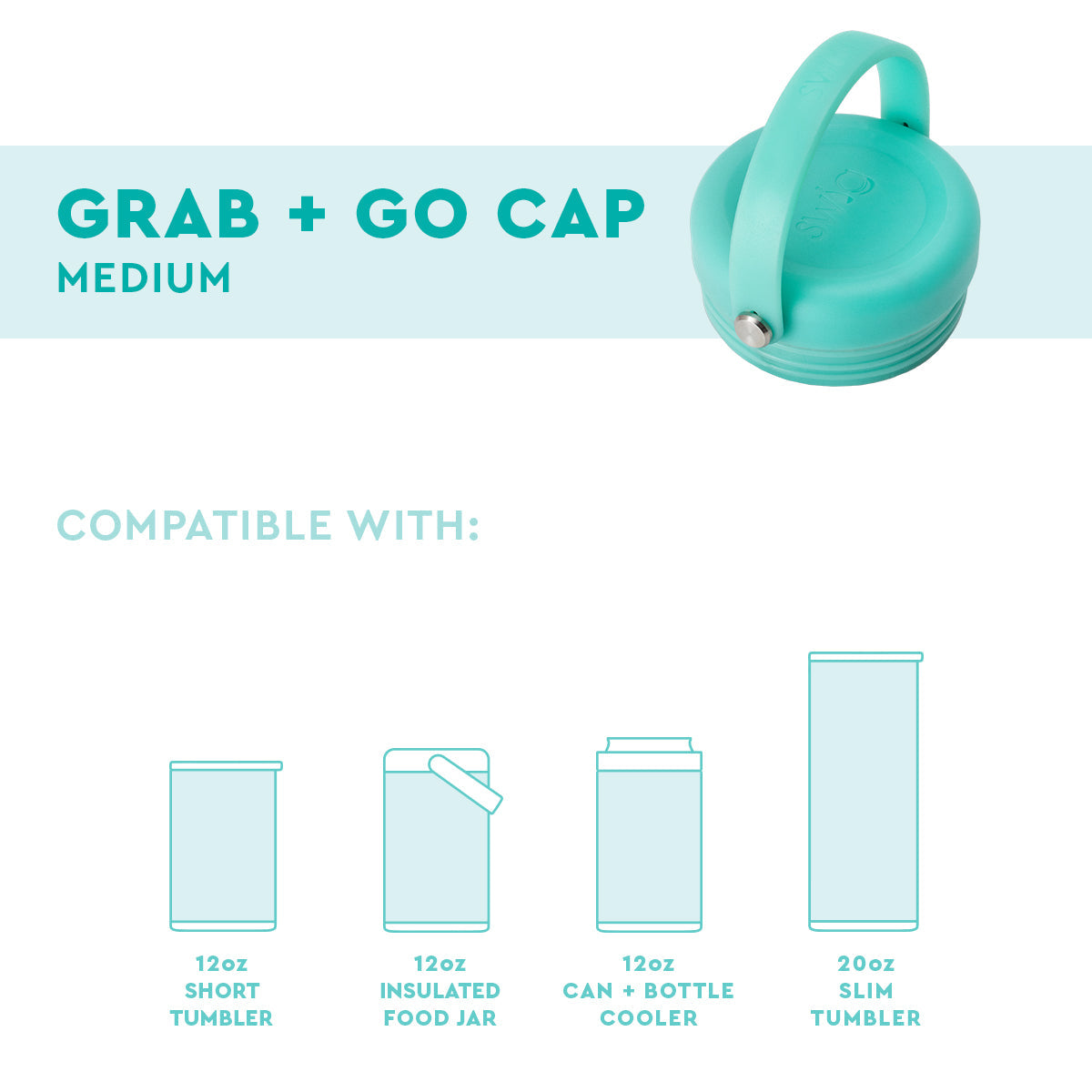 Aqua Grab & Go Cap 12oz Insulated Stainless Steel Tumbler - Perfect for Coffee, Tea & Cold Drinks On The Go