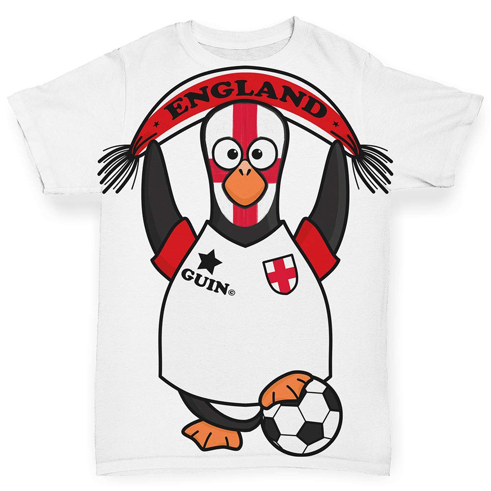TWISTED ENVY Baby T-Shirts - Cute Penguin Soccer Fan Outfit for Boys & Girls | Perfect for Game Day, Birthday Gifts & Family Matching Outfits