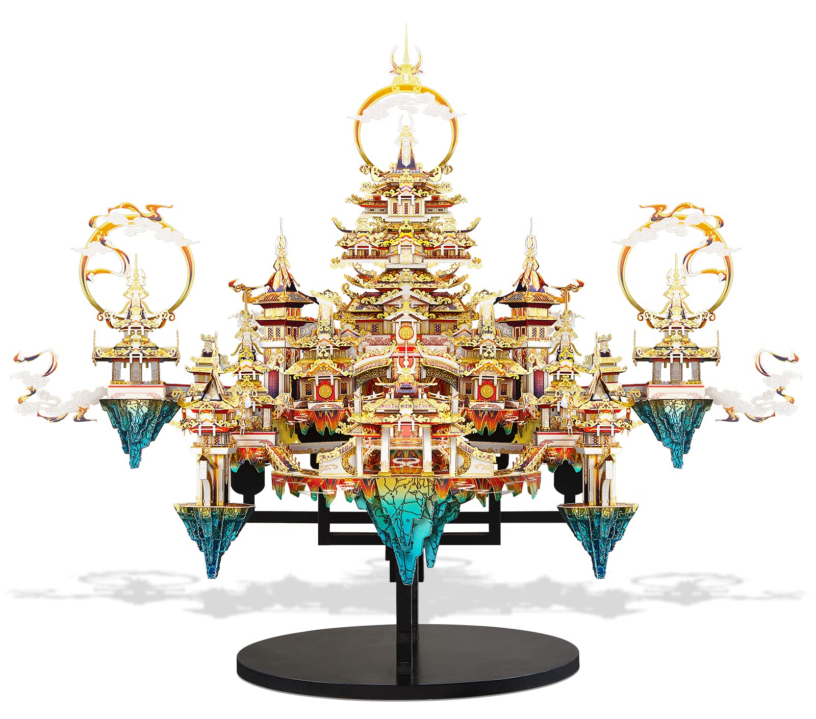 Piececool 3D Metal Puzzle Kits - LINGXIAO Palace DIY Model Building Set for Adults, Brain Teaser Construction Toy | Perfect Gift for Men, Women & Family | Home Decor, Office Display & Stress Relief Activity