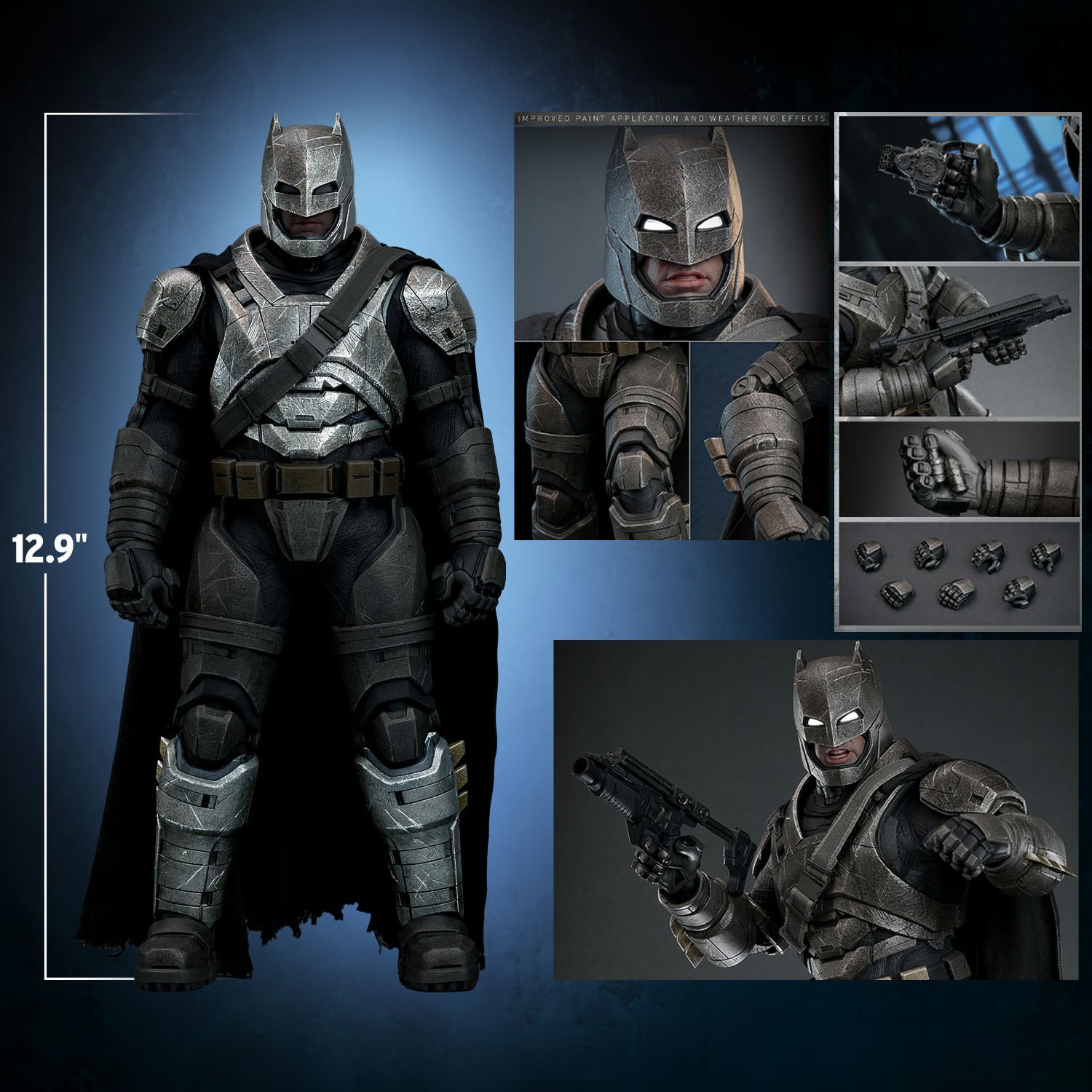 Hot Toys DC Comics Batman v Superman: Dawn of Justice Armored Batman (2.0) 1/6 Scale 12