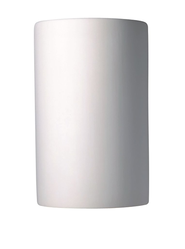 Justice Design Group Ambiance Collection 1-Light Wall Sconce in Bisque Finish - Elegant Lighting for Bedroom, Hallway & Living Room Decor