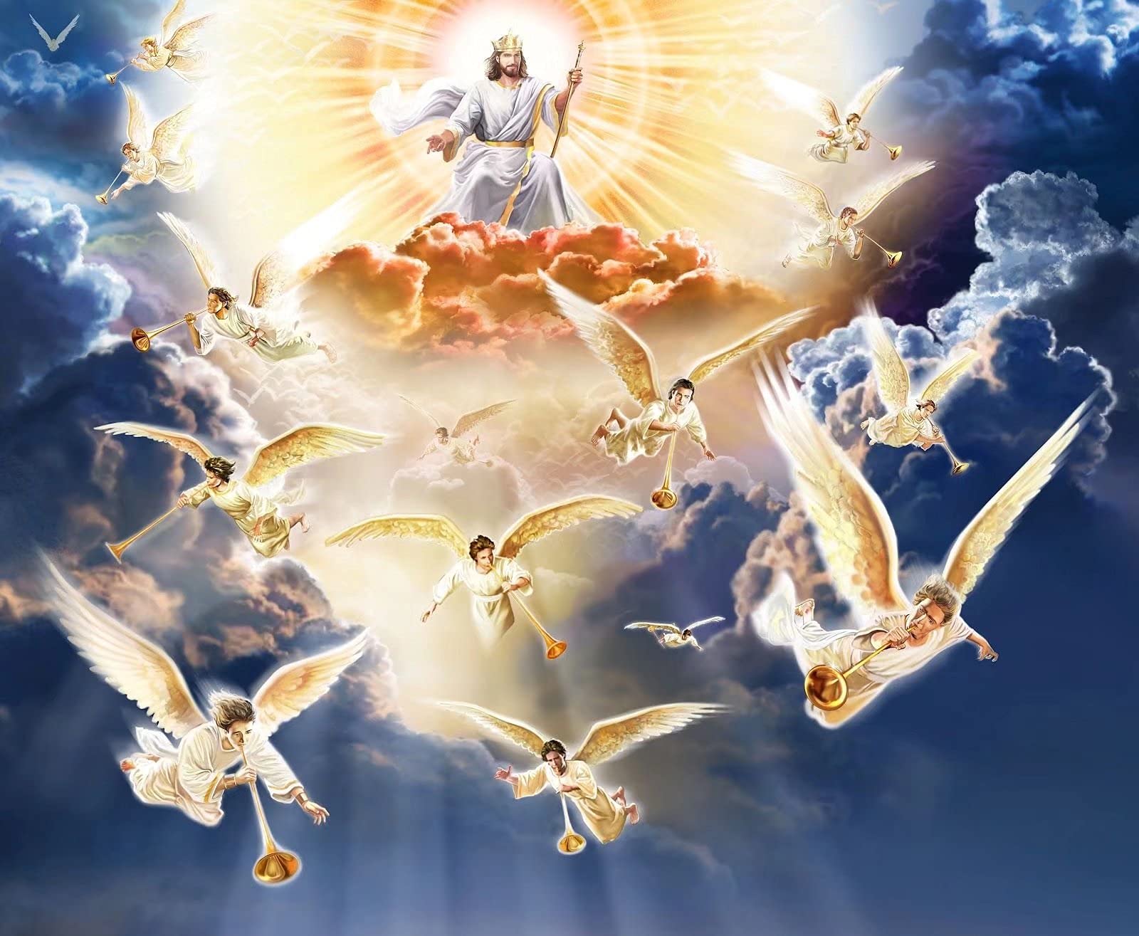 1000 Piece Jesus and Angels Jigsaw Puzzle - Back to School Challenge, Educational Wooden Puzzle for Adults & Kids - Nature Scene, Stress Relief, Difficult Puzzle Game (Perfect for Family Game Night, Classroom Activities, and Relaxation Therapy)