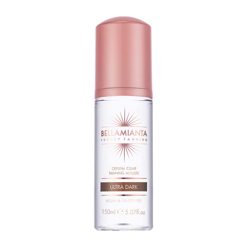 Bellamianta Crystal Clear Tanning Mousse - Natural Sunless Self Tanner for Glowing Skin | Perfect for Beach, Vacation & Everyday Use