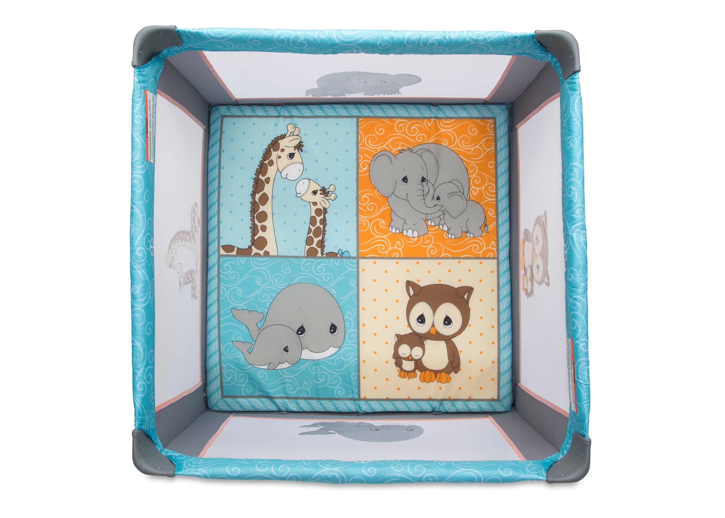 Precious Moments 36 x 36 Inch Baby Play Yard - Portable Playpen for Indoor & Outdoor Use - Safe Play Area for Toddlers & Infants - Perfect for Home, Park, and Travel