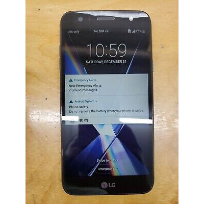 Unlocked LG X Charge Smartphone - 16GB Black Android GSM Phone for Travel, Work & Everyday Use