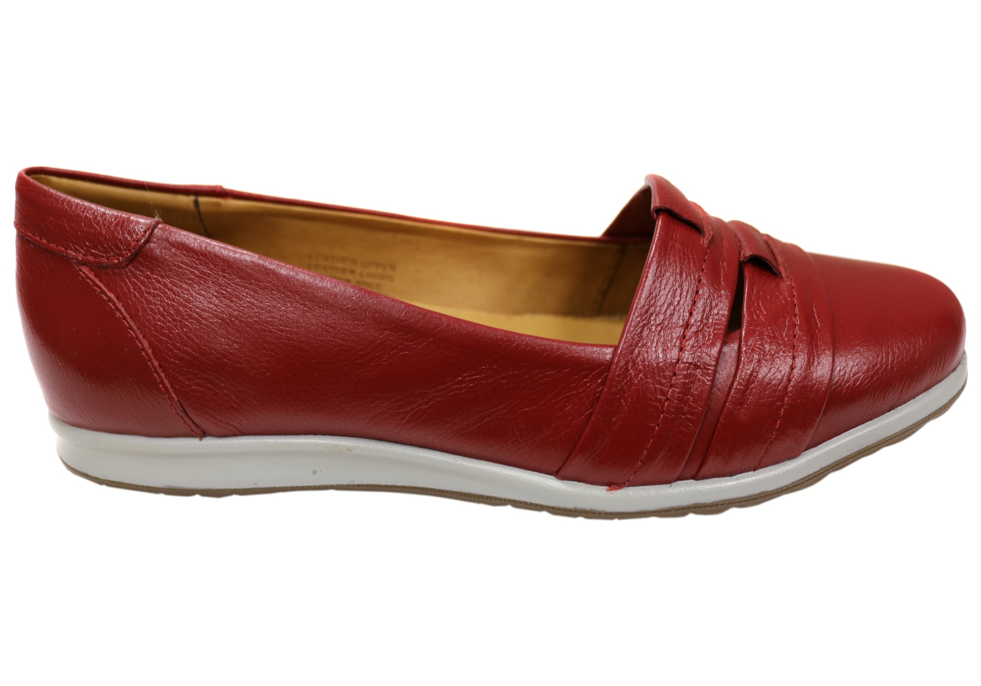 Opananken Yasmine Women's Comfortable Brazilian Leather Flats - Soft Slip-On Loafers for Work, Travel & Casual Wear