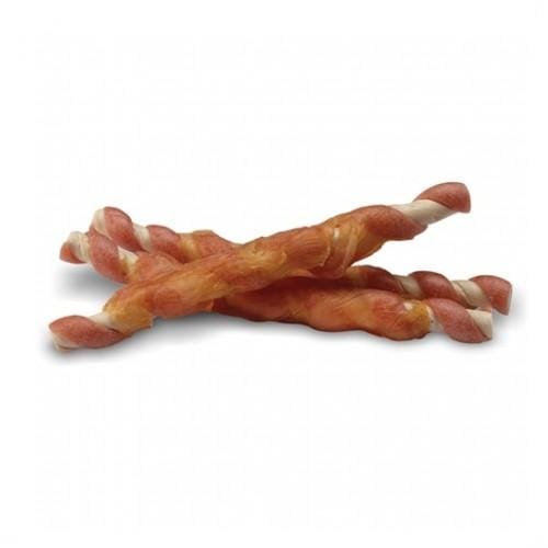 Zeus Better Bones Salmon Flavor Chicken Wrapped Twists Dog Treats - 10 Pack | All-Natural Chews for Small & Large Dogs | Perfect for Training, Rewards & Dental Health