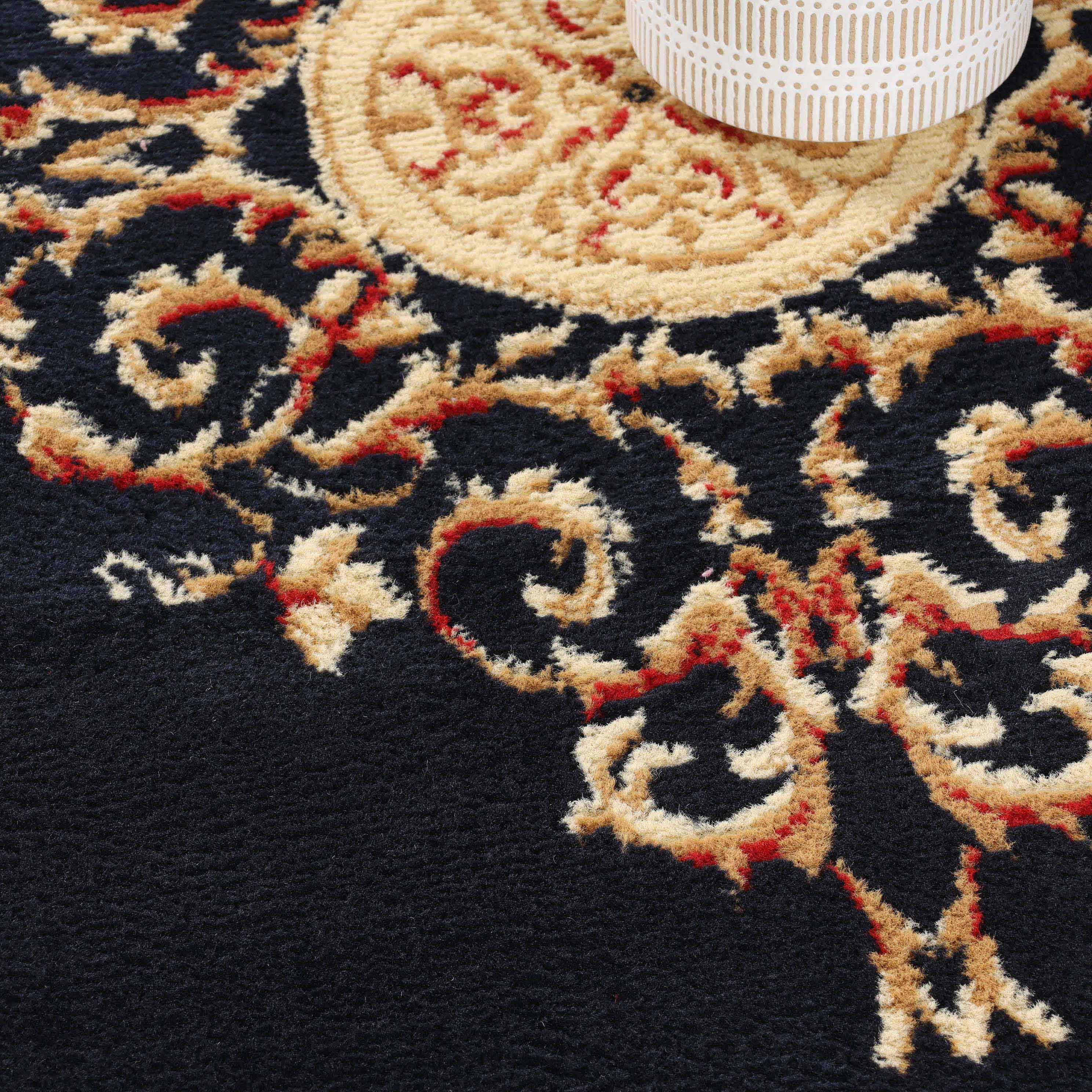 Large Medallion Modern Bohemian Indoor Area Rug or Runner - Perfect for Living Room, Bedroom, and Hallway Decor