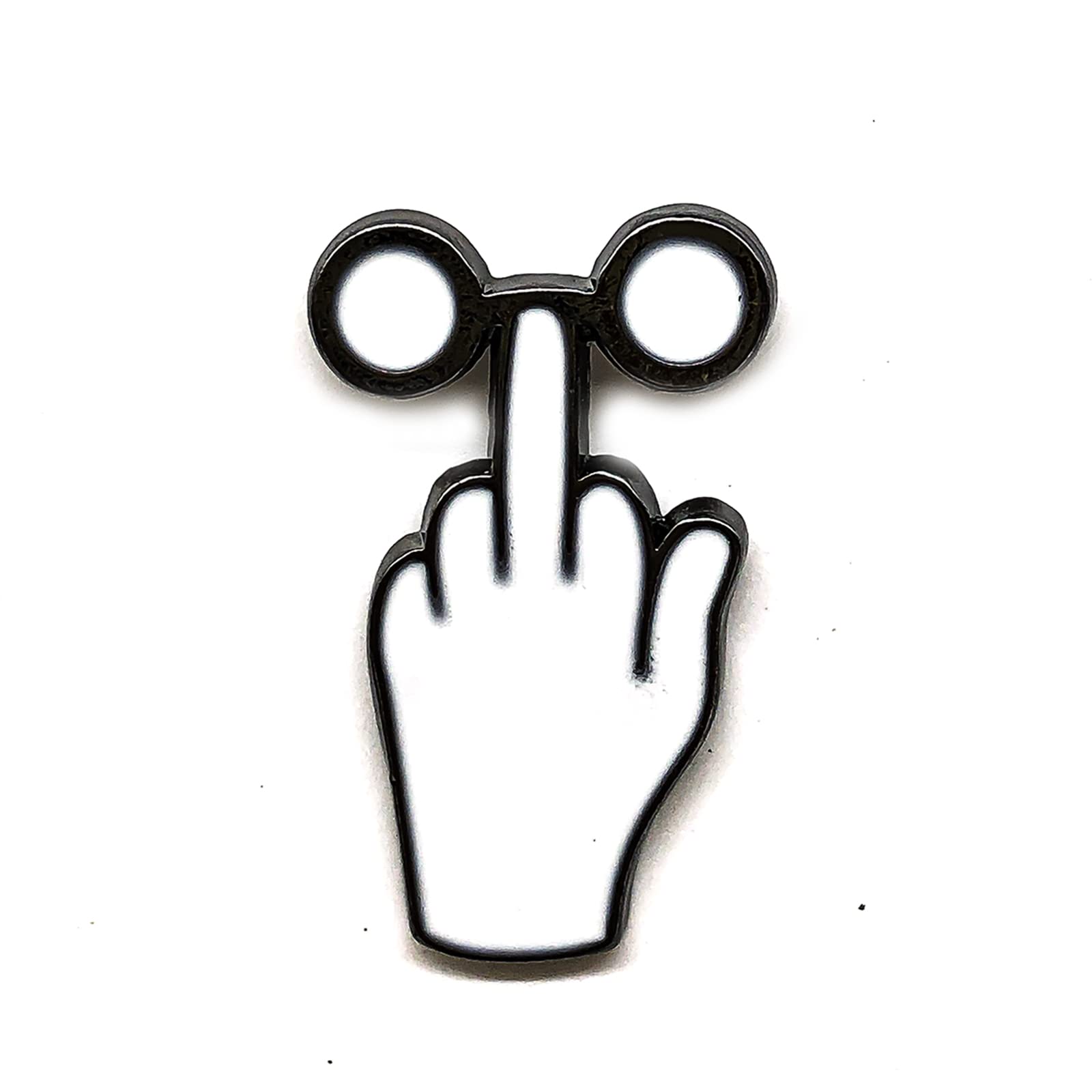 Fun Enamel Lapel Pin - Push Up Glasses Badge for Clothes & Bags - Trendy Accessory for Work & School