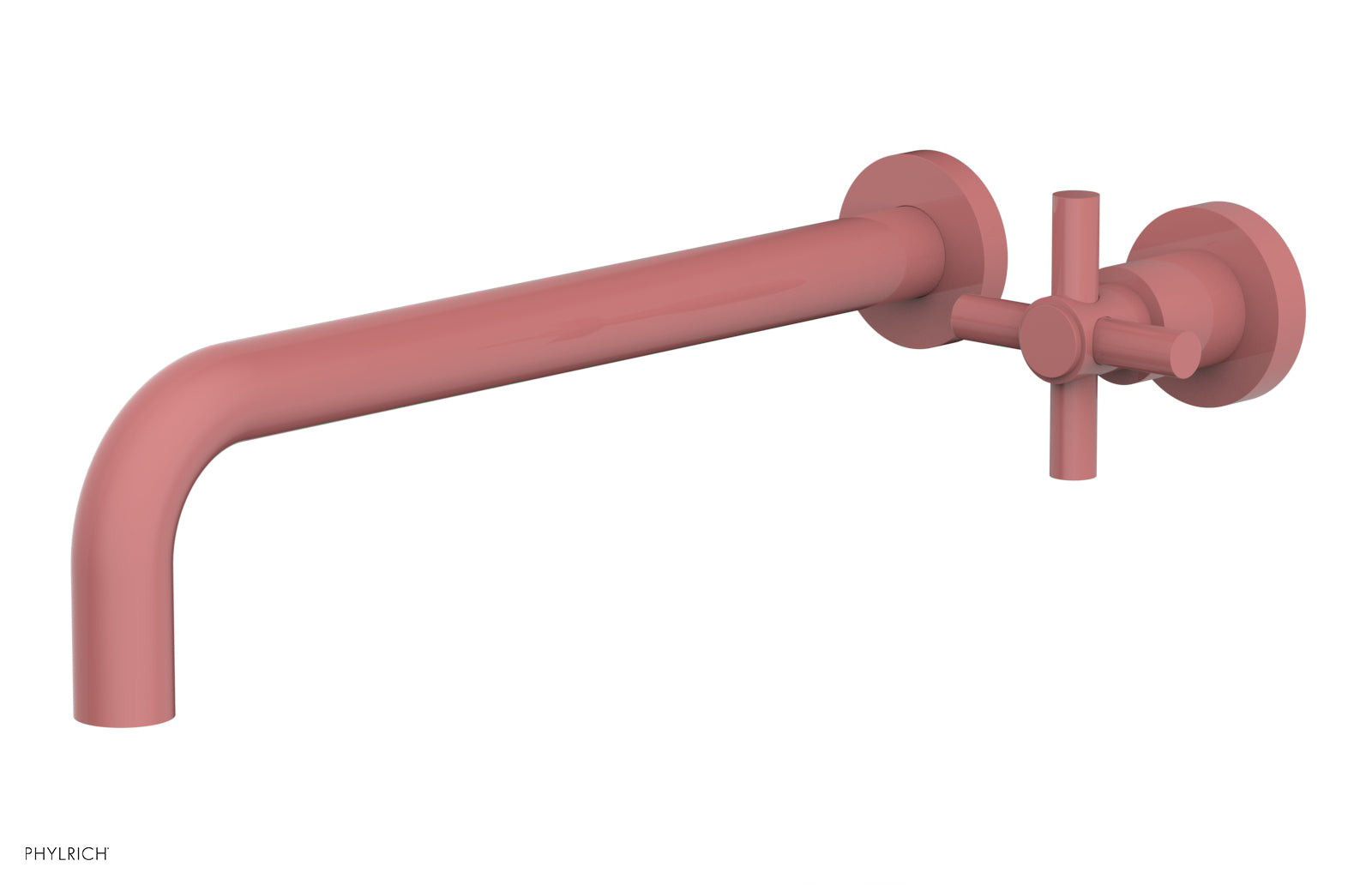 D131-17 Single Handle Wall Mounted Lavatory Faucet Set - Classic Cross Handle Design for Bathroom Sink - Perfect for Modern Homes, Hotels & Restrooms
