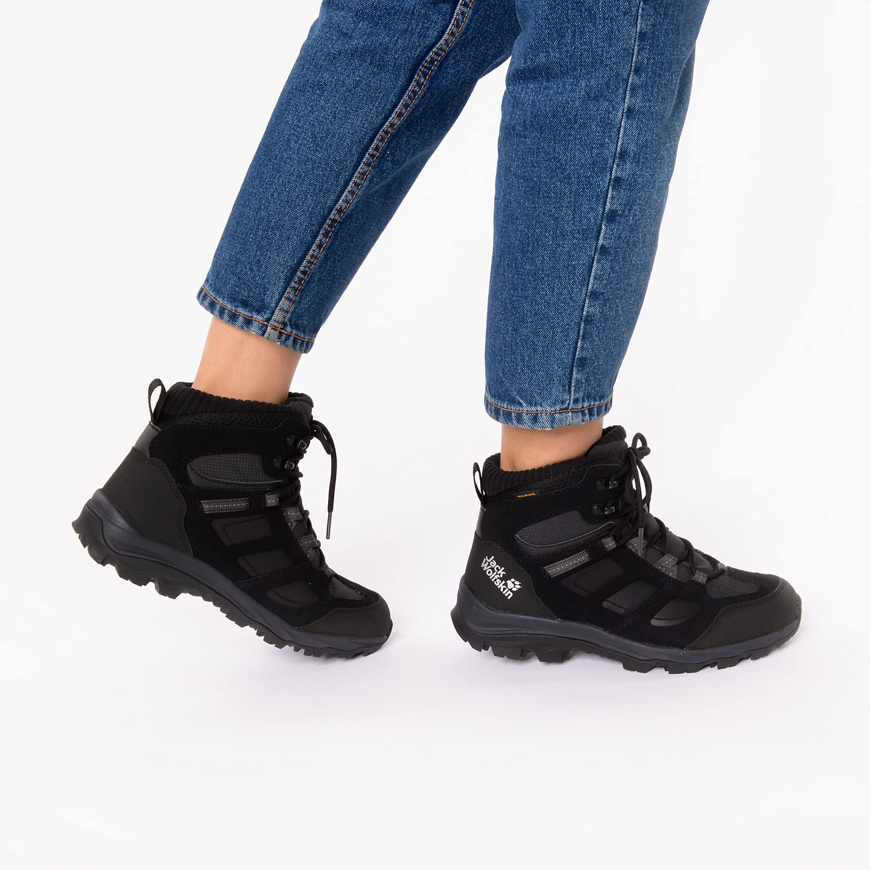 Jack Wolfskin Women's Waterproof Hiking Boots - Lightweight Outdoor Trekking Shoes for Women - Perfect for Mountain Trails, Camping & Backpacking Adventures