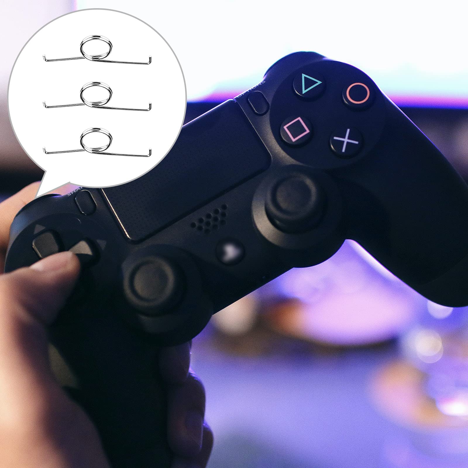 AIEX 15pcs Metal Trigger Key Springs for Playstation 5 PS5 Controller - L2 R2 Button Replacement Parts for Enhanced Gaming Performance | Perfect for DIY Repairs & Controller Maintenance