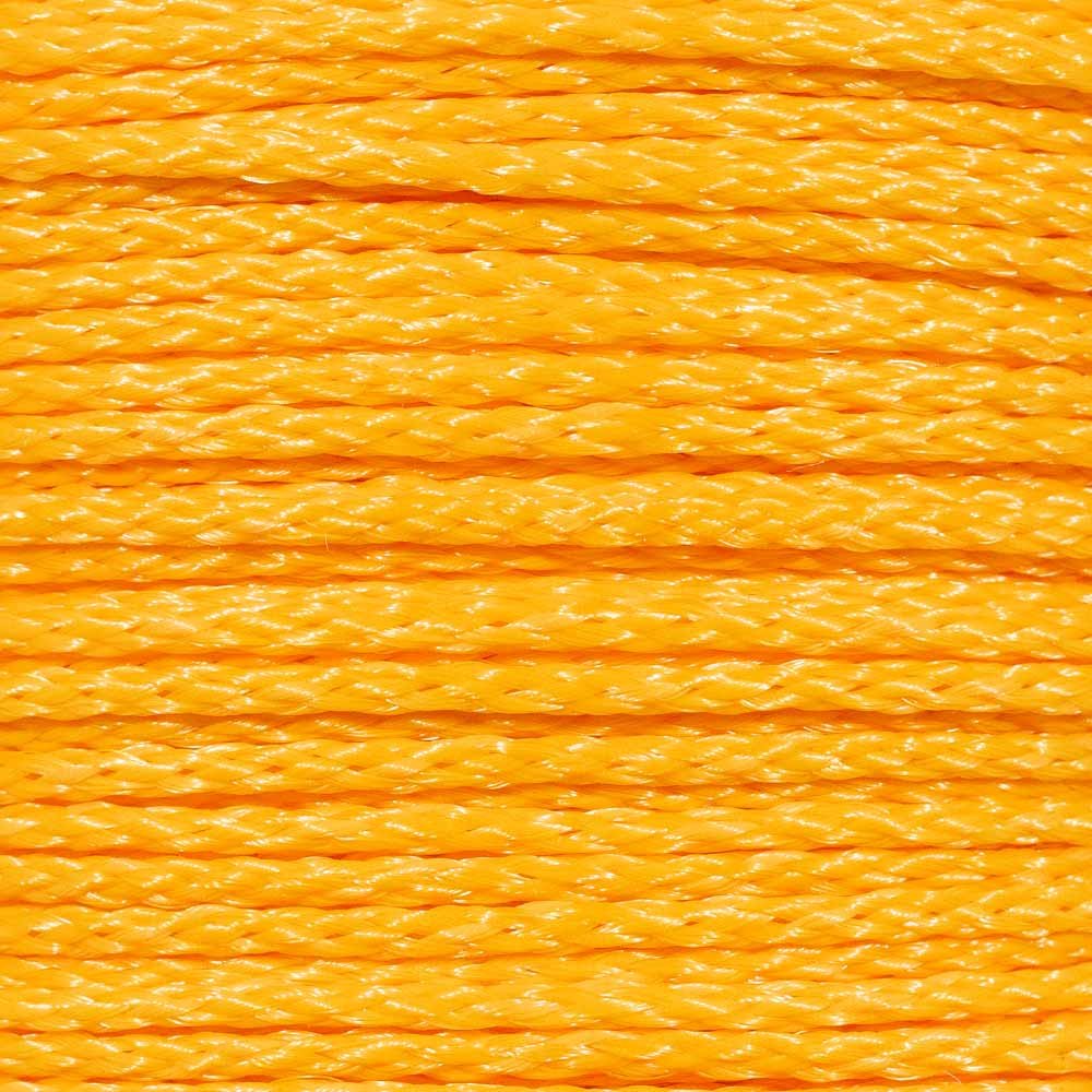 5/16 Inch Hollow Braid Polypropylene Rope - 1000 Feet Yellow Barrier Rope for Trail Marking, Crowd Control, Golf Courses & Outdoor Events - Durable Safety Rope for Construction, Parking Lots & Temporary Fencing