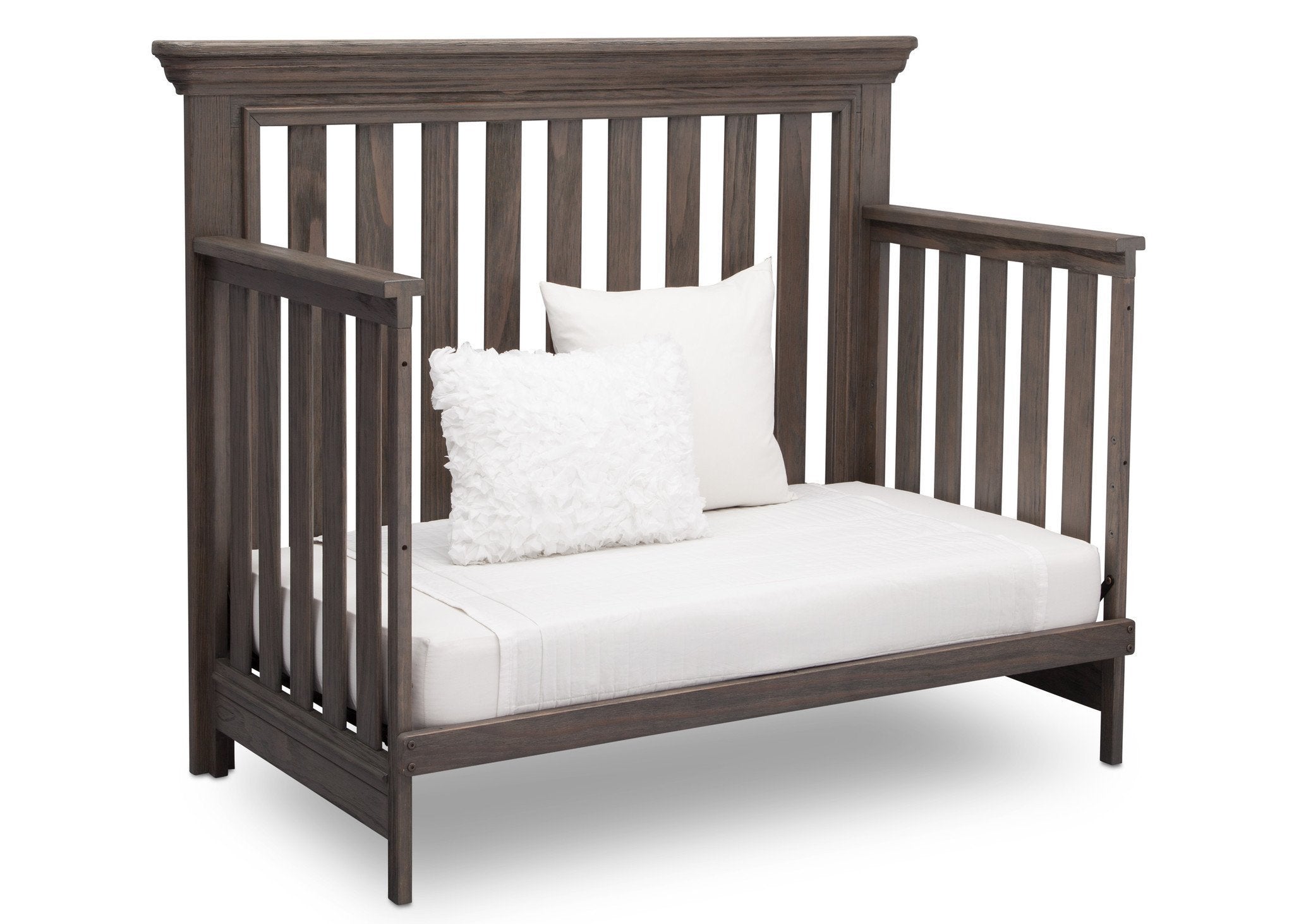 Langley 4-in-1 Convertible Baby Crib - Toddler Bed, Daybed & Full-Size Bed - Safe Nursery Furniture for Newborns to Teens - Perfect for Bedrooms, Daycare & Guest Rooms