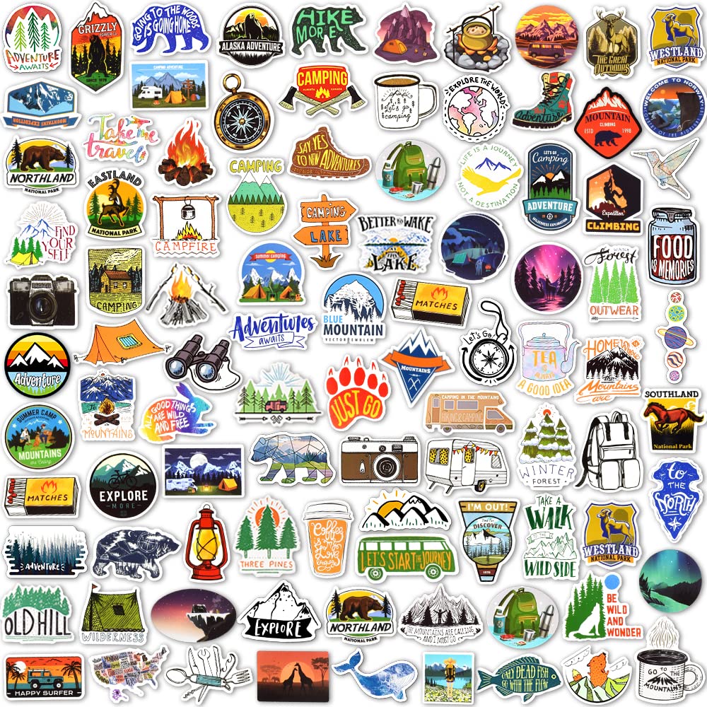 160 Pcs Nature Stickers for Kids - Waterproof Vinyl Decals for Water Bottles, Laptops, Notebooks & DIY Crafts - Perfect for School, Office & Home Decor