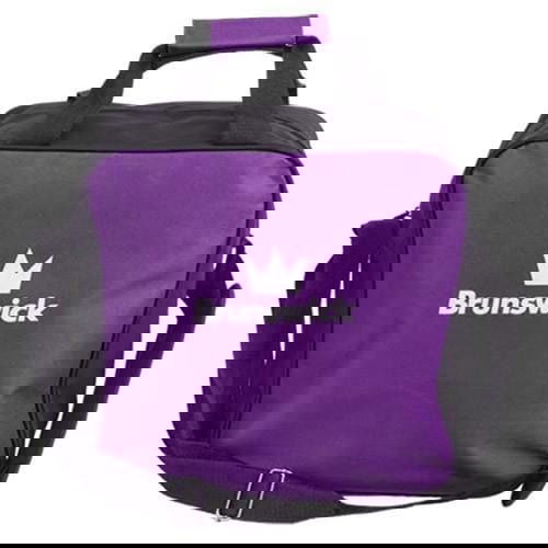 Brunswick T Zone Single Tote Purple Bowling Bag - Lightweight Durable Bowling Accessory for Women & Men - Perfect for League Play, Practice & Tournaments