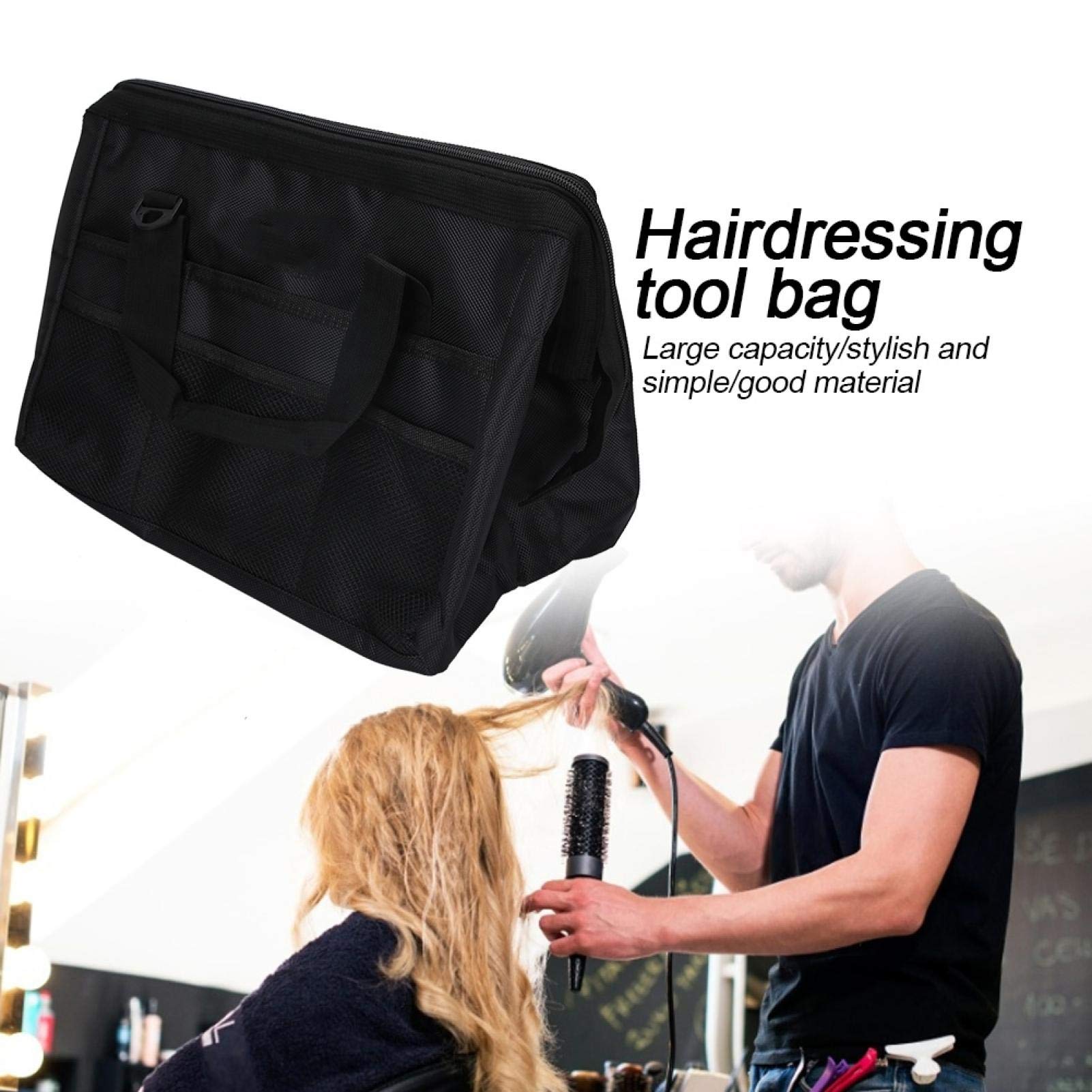 Professional Nylon Hairdressing Tool Bag - Portable Salon Organizer for Cosmetics, Scissors & Styling Tools | Perfect for Home, Salon & Travel Use