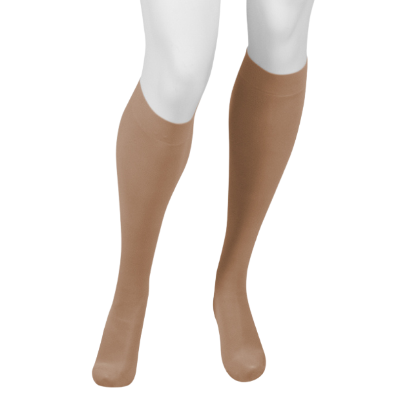 Juzo Move 20-30 mmHg Knee High Compression Socks for Women & Men - Beige - Improve Circulation & Reduce Swelling - Perfect for Travel, Running & Varicose Veins Relief