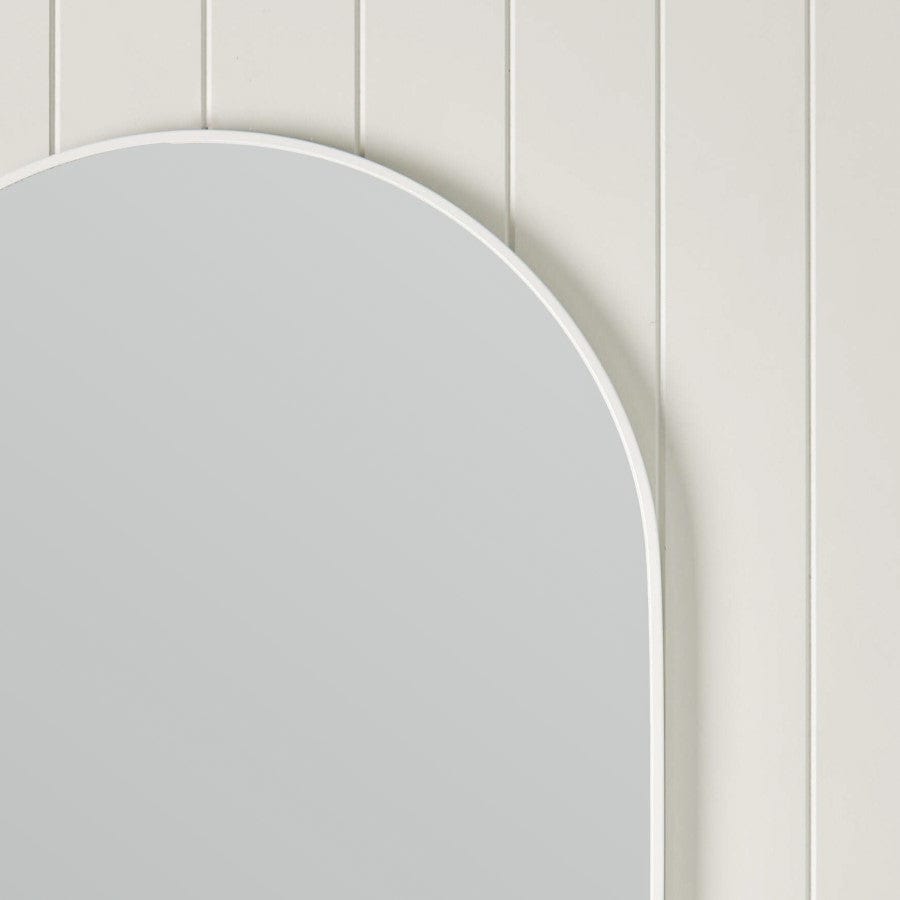 Arch Mirror Matte White - Modern Wall Decor for Living Room, Bedroom & Bathroom | Elegant Home Decor & Stylish Interior Design Accent