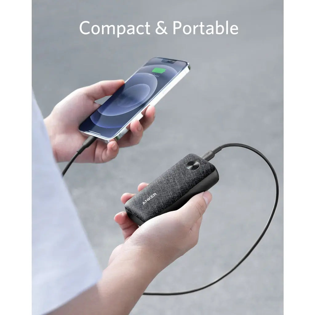 Anker Power Bank Metro 10000mAh PD Fast Charging Portable Charger with USB-C - Compact External Battery Pack for iPhone, Samsung, iPad - Perfect for Travel, Camping & Emergency Power Backup (Model A1246)