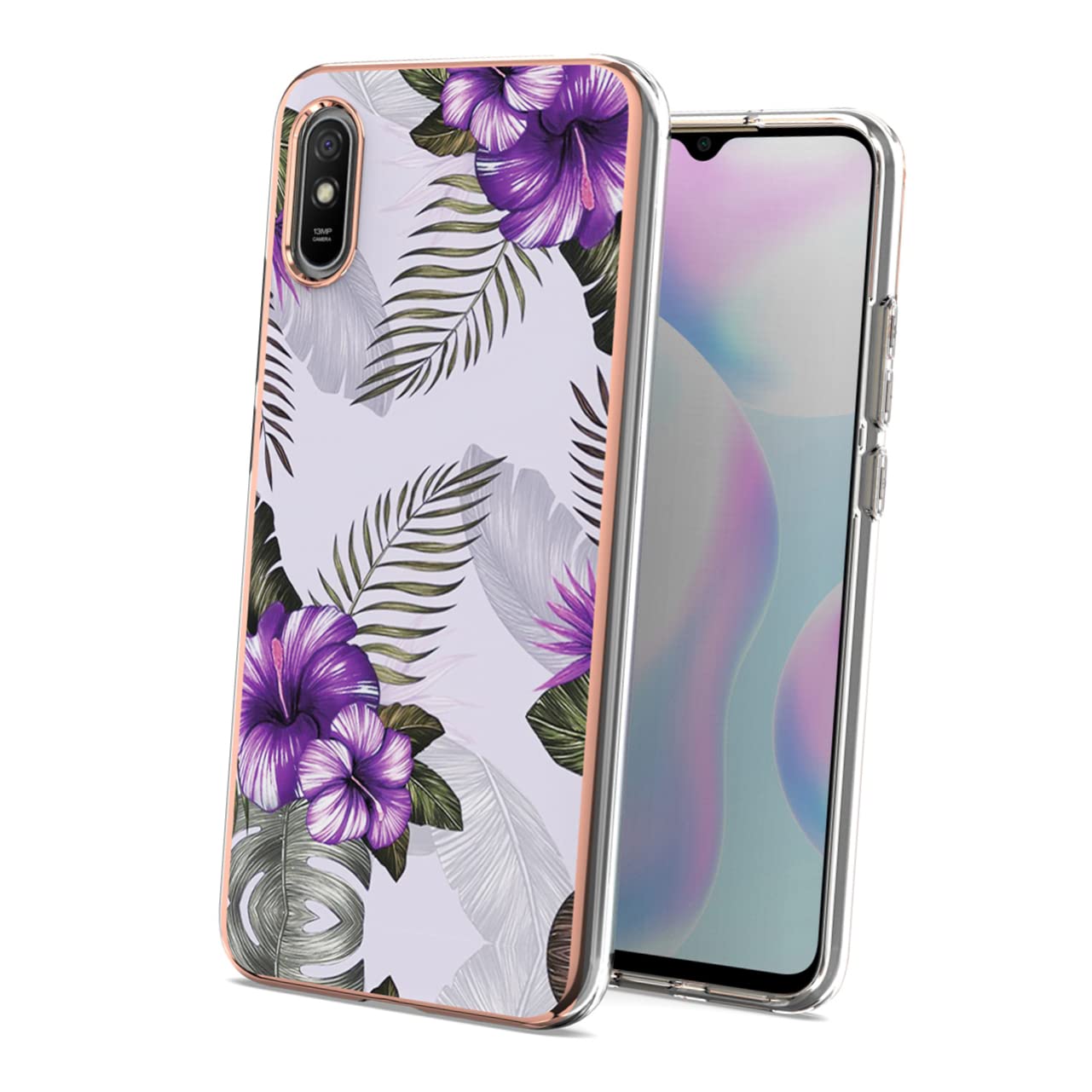 Veemoon Cute Floral Phone Case for iPhone 15/14/13/12 Pro Max - Shockproof Anti-Scratch Protective Cover with Soft TPU Bumper - Perfect for Women Girls Daily Use & Gift Giving